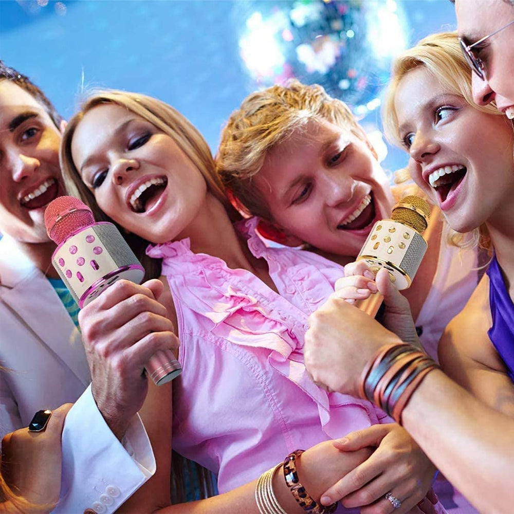 Avelena | Wiederaufladbares drahtloses Bluetooth Karaoke Mikrofon