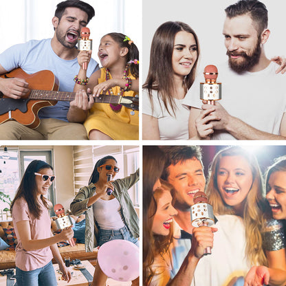 Avelena | Wiederaufladbares drahtloses Bluetooth Karaoke Mikrofon