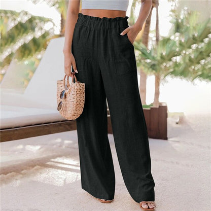 Avelena | Klassische Hose mit Weitem Bein