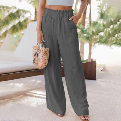 Avelena | Klassische Hose mit Weitem Bein
