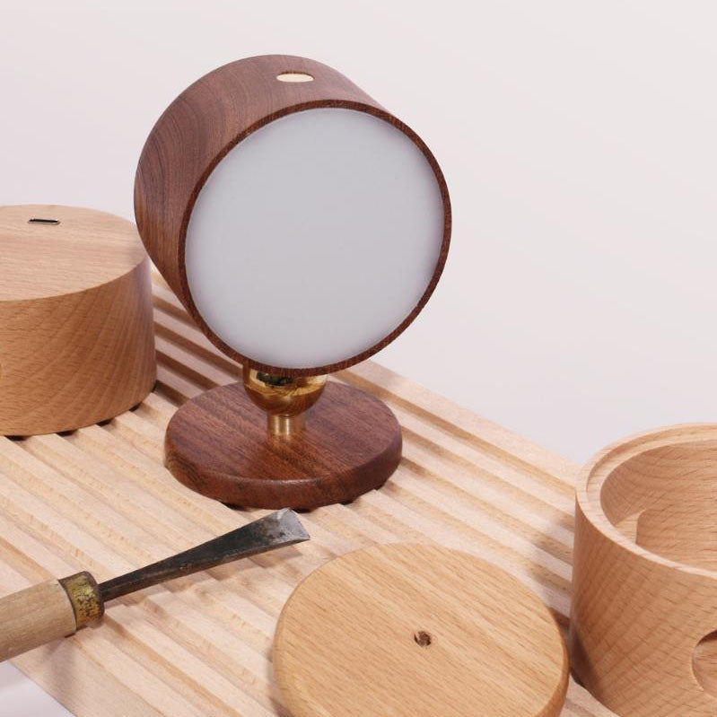 Avelena | Einfache Holz USB wiederaufladbare Touch-Magnet LED Nachtlicht Wand Sconce Lampe