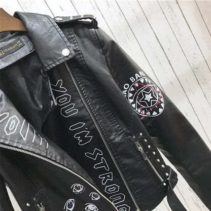 Avelena - Biker Chic Lederjacke