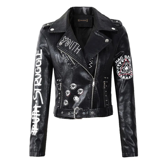 Avelena - Biker Chic Lederjacke