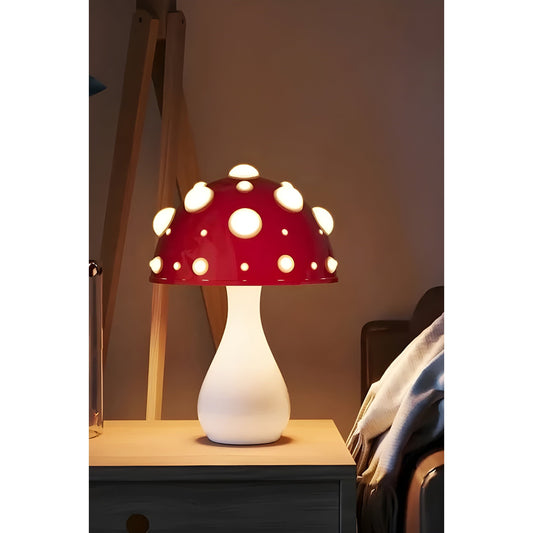 Avelena | Lampe - Dekorative Pilz-Tischlampe