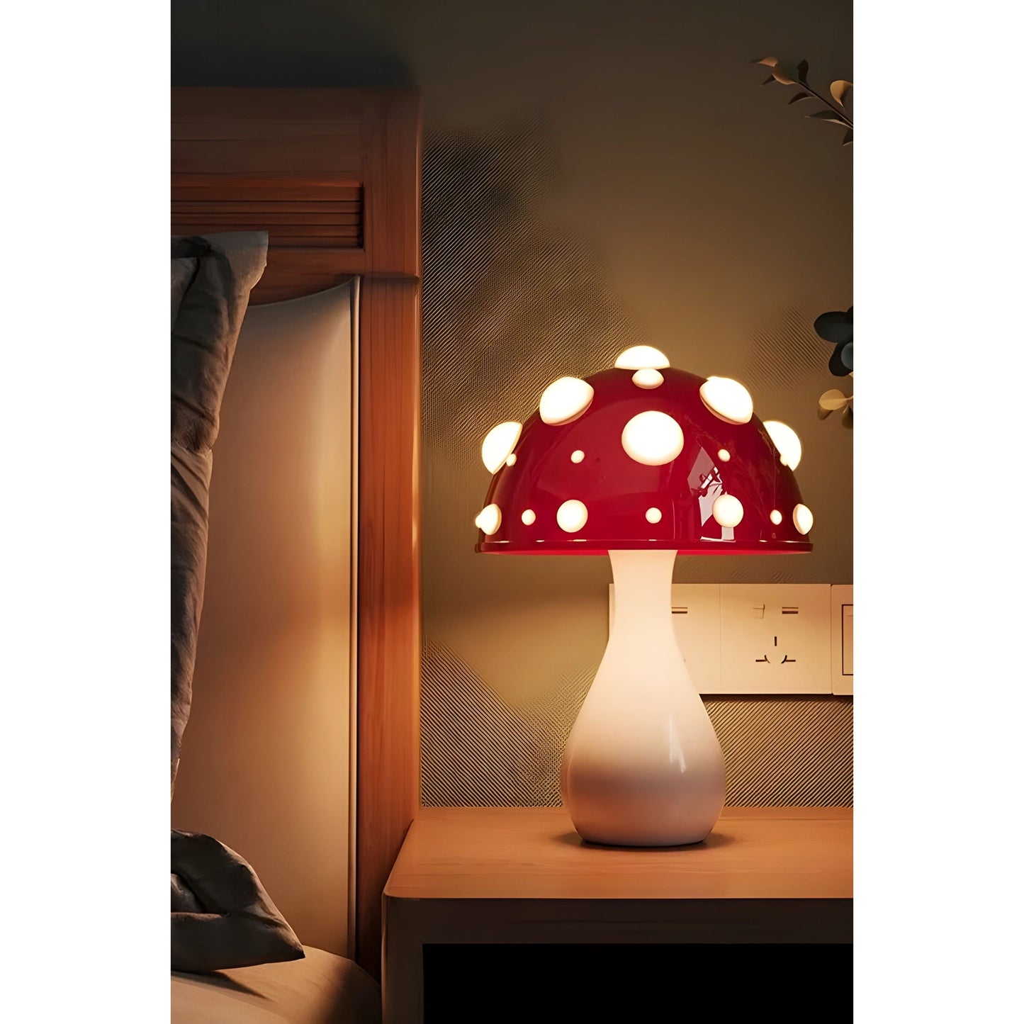 Avelena | Lampe - Dekorative Pilz-Tischlampe