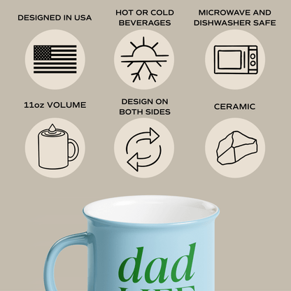 Avelena | Dad Life 11Oz. Campfire Kaffeebecher