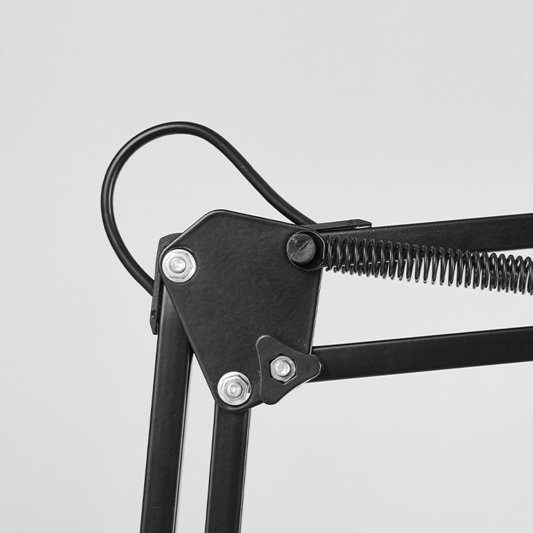 Avelena | Moderne minimalistische ausziehbare Tischlampe mit langem Arm und Clip aus ABS mit 1 Licht für das Schlafzimmer