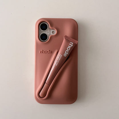 Avelena |  3D Silikon Lippenstift Handyhülle für iPhone