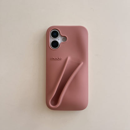 Avelena |  3D Silikon Lippenstift Handyhülle für iPhone