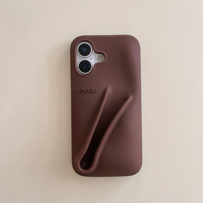 Avelena |  3D Silikon Lippenstift Handyhülle für iPhone