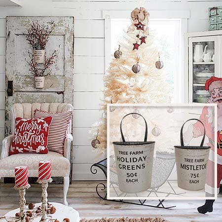 Avelena | Tree Farm Bucket Wandtopf, Set mit 2