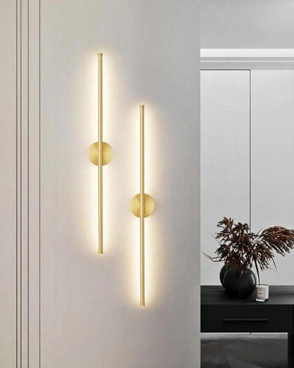 Avelena | Moderne Lineare LED Wandleuchte - Gold