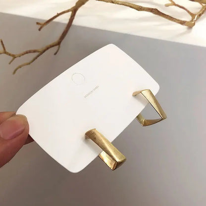 Avelena | Damen Kreis Hoop Goldene Metall Ohrringe