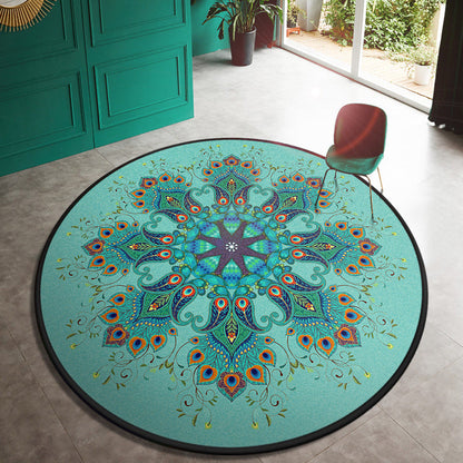Avelena | Multi Color Türläufer Marokkanisches Floral Teppich Synthetik Rutschfest Fleckenresistent Tierfreundlicher Teppich