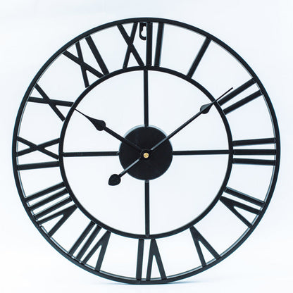 Avelena | Vintage Eisen Große Retro Wanduhr