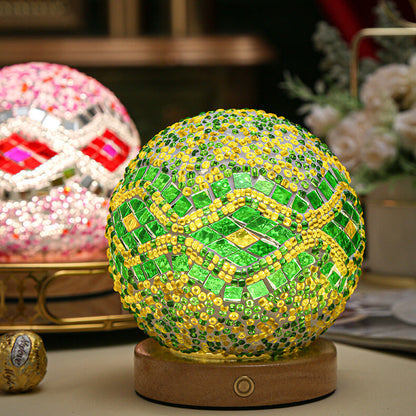 Avelena | BohoGlow – Moderne Boho Tischlampe mit USB-Ladefunktion