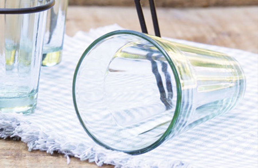 Avelena | Rustikaler Parfait-Caddy mit Glas