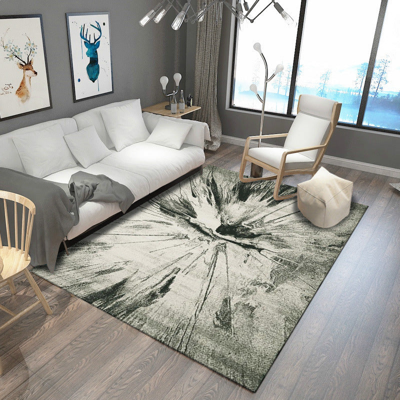 Avelena | Steampunk Wohnzimmer Teppich Multi-Farben Rustikaler Oberflächen-Look Teppich Synthetik Fleckenresistent Rutschfest Haustierfreundlich Indoor Teppich