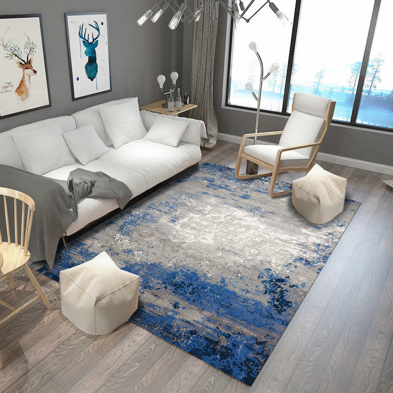 Avelena | Steampunk Wohnzimmer Teppich Multi-Farben Rustikaler Oberflächen-Look Teppich Synthetik Fleckenresistent Rutschfest Haustierfreundlich Indoor Teppich