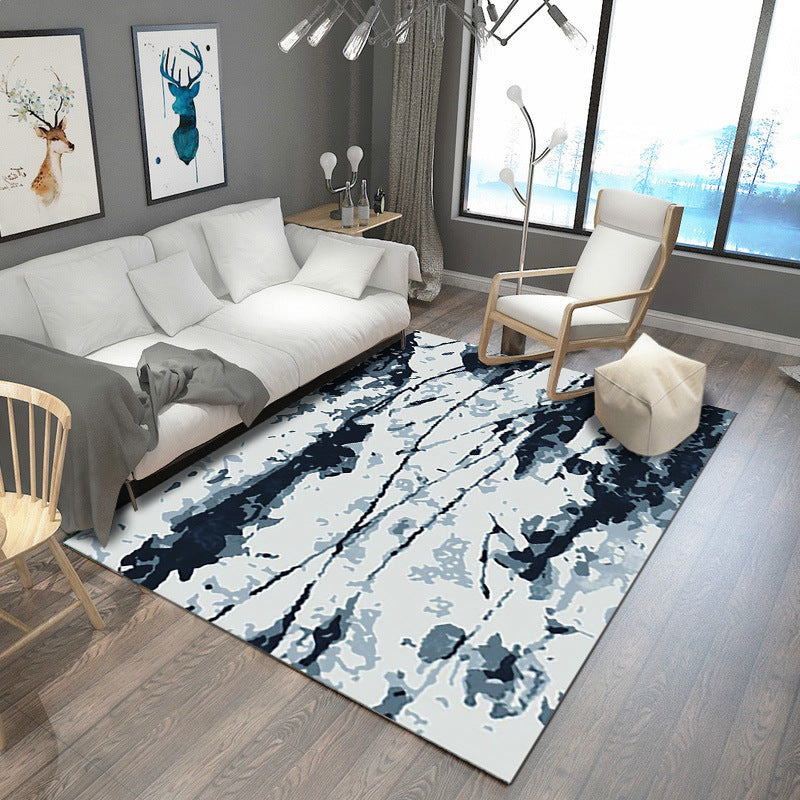 Avelena | Steampunk Wohnzimmer Teppich Multi-Farben Rustikaler Oberflächen-Look Teppich Synthetik Fleckenresistent Rutschfest Haustierfreundlich Indoor Teppich