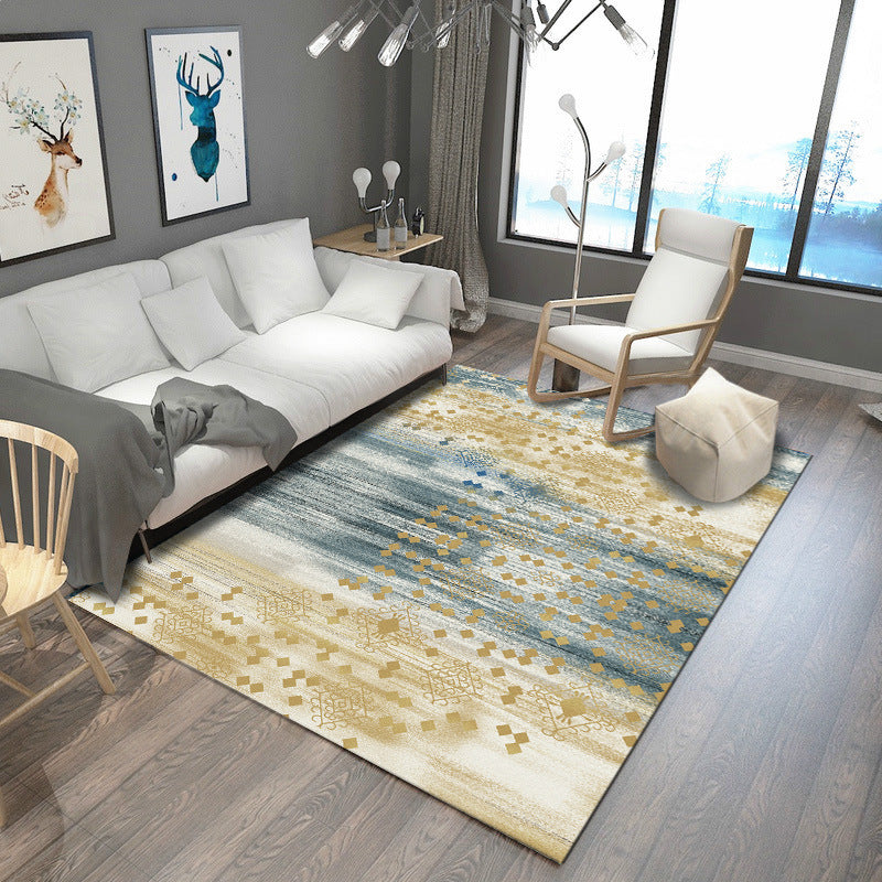 Avelena | Steampunk Post-Expressionismus Teppich Multicolor Polypropylen Teppich Rutschfest Fleckenresistent Haustierfreundlicher Bereichsteppich für Zuhause