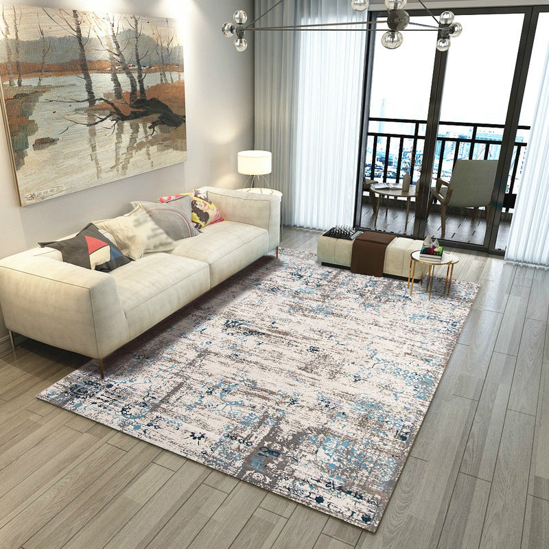 Avelena | Steampunk Post-Expressionismus Teppich Multicolor Polypropylen Teppich Rutschfest Fleckenresistent Haustierfreundlicher Bereichsteppich für Zuhause