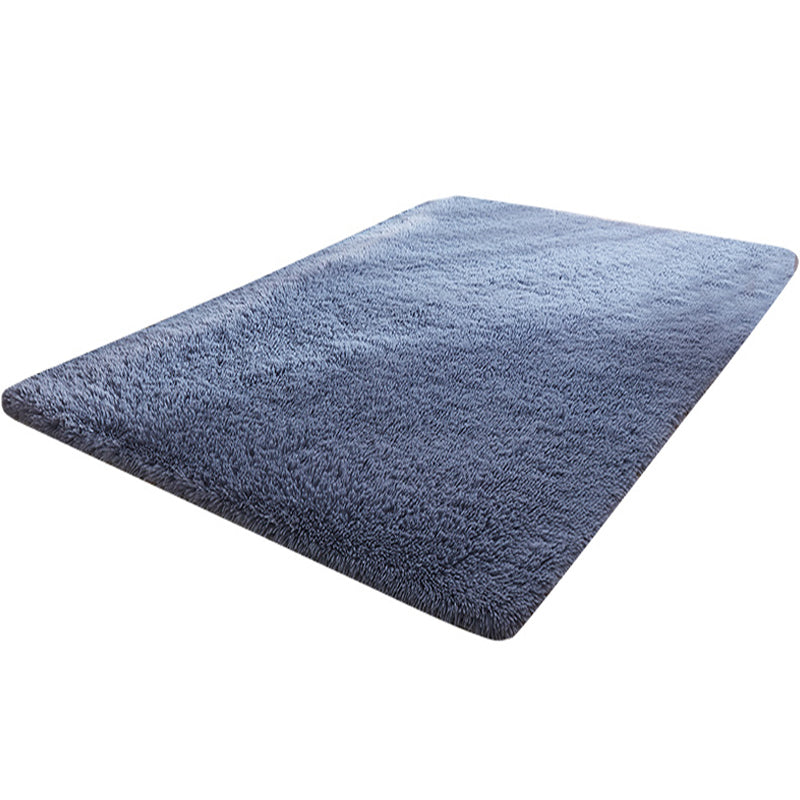 Avelena | Multi-Color Home Area Rug Nordic Plain Rug Fluffy Machine Washable Stain Resistant Anti-Slip Backing Rug with Braided Trim