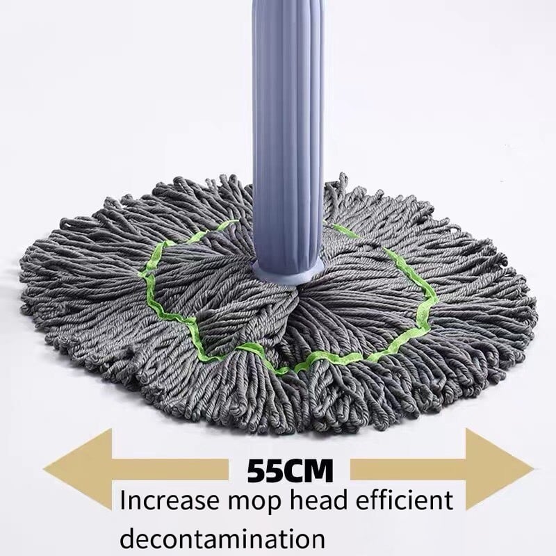 Avelena | 2-in-1 Bodenmopp selbstwringend | Mikrofaser Moppkopf | 360° flexibel & platzsparend | Dehydrierender Mopp
