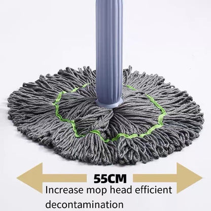 Avelena | 2-in-1 Bodenmopp selbstwringend | Mikrofaser Moppkopf | 360° flexibel & platzsparend | Dehydrierender Mopp