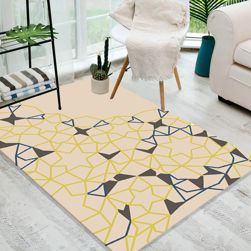 Avelena | Multicolor 3D Optische Illusionen Teppich Polyester Modern Innen Teppich Rutschfeste Rückseite Fleckenresistent Haustierfreundlicher Teppich für Zuhause