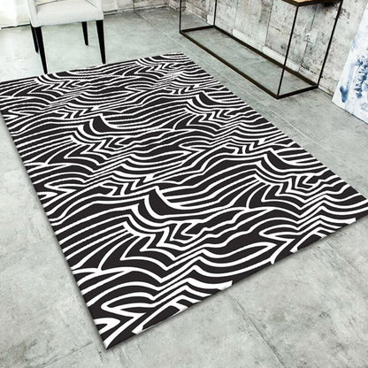 Avelena | Multicolor 3D Optische Illusionen Teppich Polyester Modern Innen Teppich Rutschfeste Rückseite Fleckenresistent Haustierfreundlicher Teppich für Zuhause