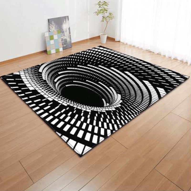 Avelena | Multicolor 3D Optische Illusionen Teppich Polyester Modern Innen Teppich Rutschfeste Rückseite Fleckenresistent Haustierfreundlicher Teppich für Zuhause