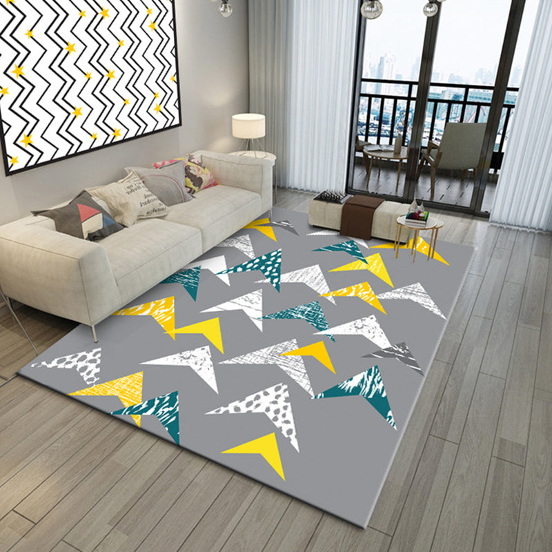 Avelena | Multicolor 3D Optische Illusionen Teppich Polyester Modern Innen Teppich Rutschfeste Rückseite Fleckenresistent Haustierfreundlicher Teppich für Zuhause