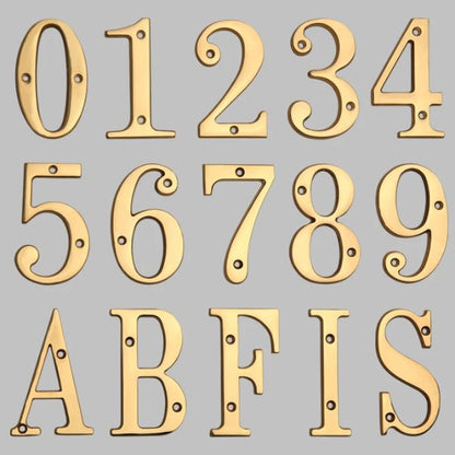 Avelena | Traditionelle Haustürnummern aus massivem Messing