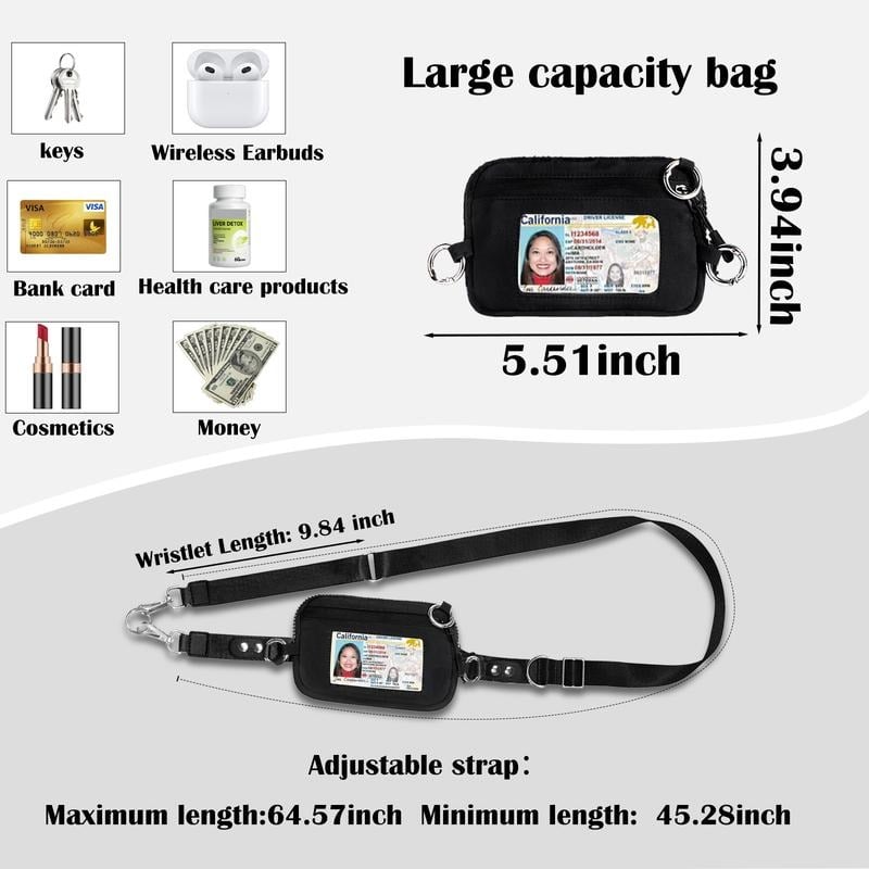 Avelena | Verstellbarer Telefon Lanyard Crossbody Gurt mit Geldbörse