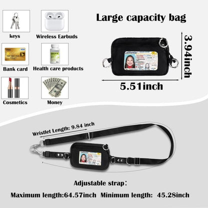 Avelena | Verstellbarer Telefon Lanyard Crossbody Gurt mit Geldbörse