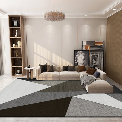 Avelena | Novelty Parlor Teppich Mehrfarbig Geometrisches Muster Innen Teppich Baumwollmischung Rutschfest Haustierfreundlicher Teppich