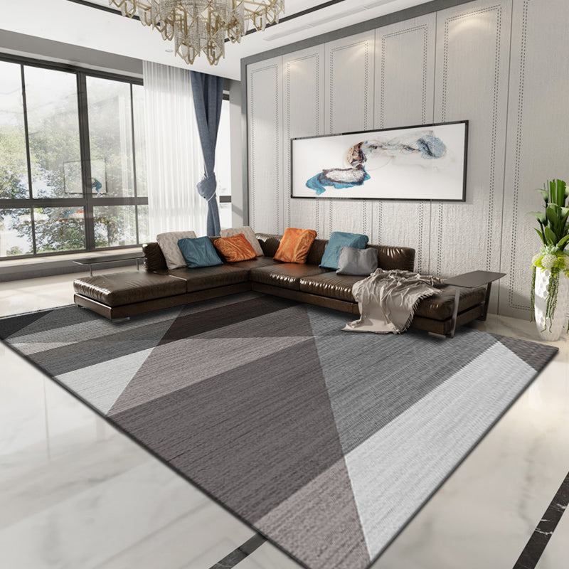 Avelena | Novelty Parlor Teppich Mehrfarbig Geometrisches Muster Innen Teppich Baumwollmischung Rutschfest Haustierfreundlicher Teppich