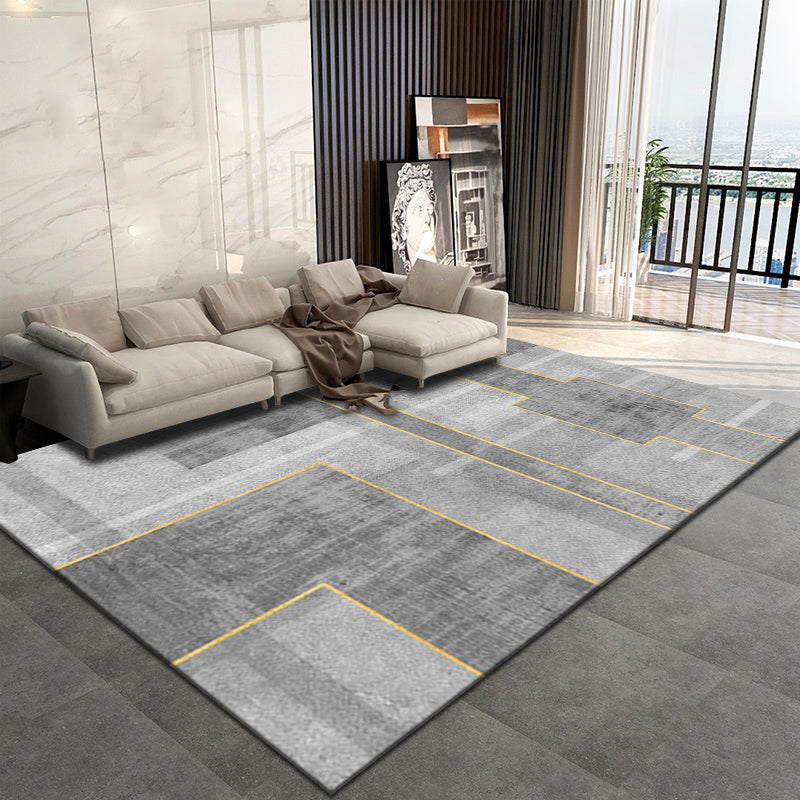 Avelena | Novelty Parlor Teppich Mehrfarbig Geometrisches Muster Innen Teppich Baumwollmischung Rutschfest Haustierfreundlicher Teppich