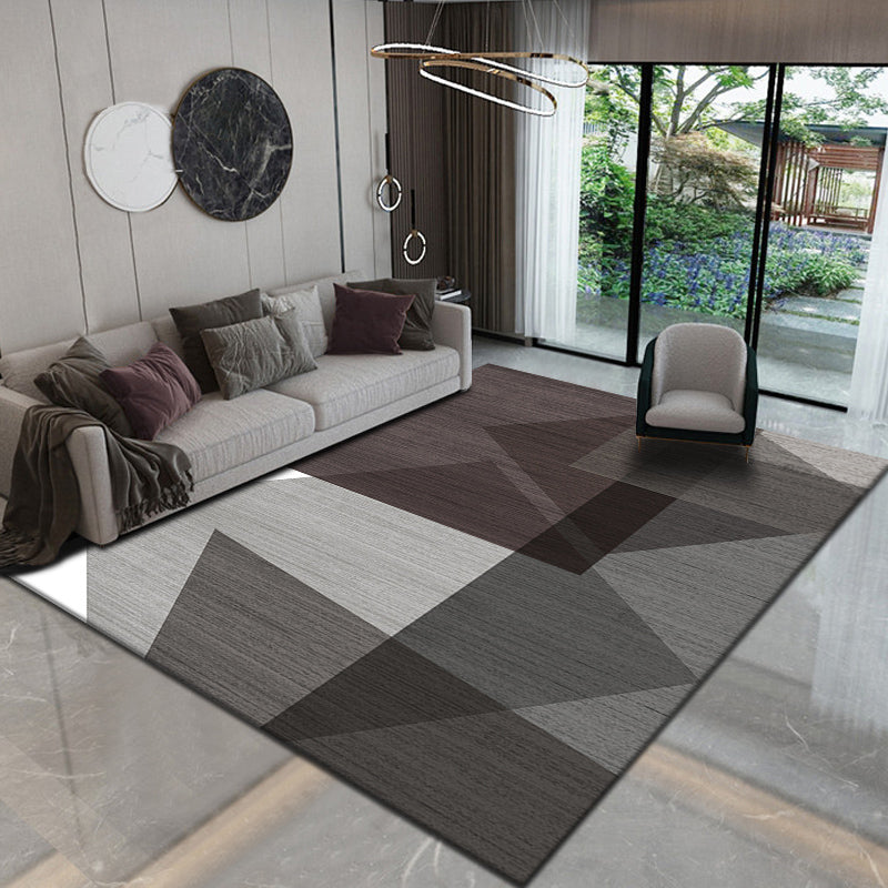Avelena | Novelty Parlor Teppich Mehrfarbig Geometrisches Muster Innen Teppich Baumwollmischung Rutschfest Haustierfreundlicher Teppich
