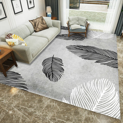 Avelena | Luxe Wohnzimmerteppich Mehrfarbig Pflanzen Indoor Teppich Synthetik Pflegeleicht Maschinenwaschbar Teppich