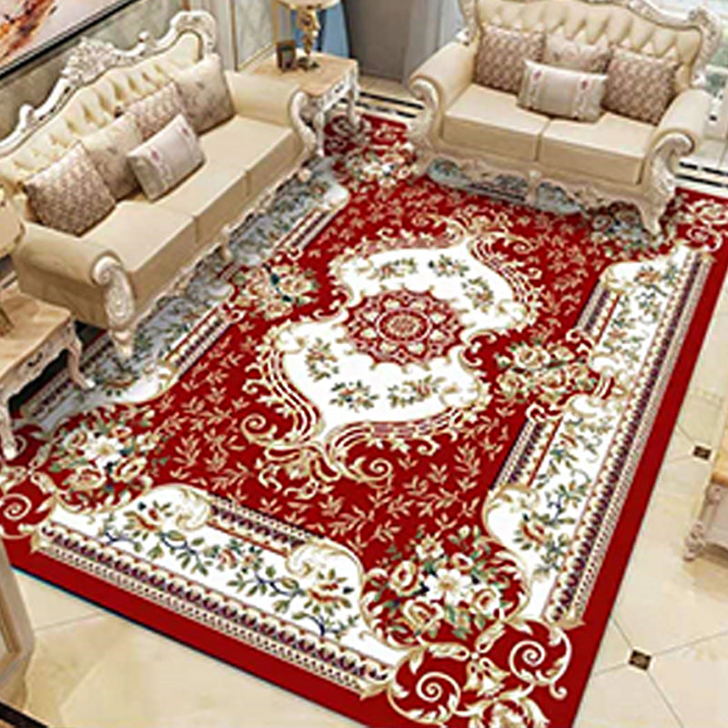 Avelena | Americana Home Teppich Multi Colored Gedruckter Teppich Polyster Rutschfeste Unterlage Pflegeleichter Teppich