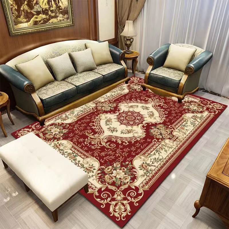 Avelena | Americana Home Teppich Multi Colored Gedruckter Teppich Polyster Rutschfeste Unterlage Pflegeleichter Teppich