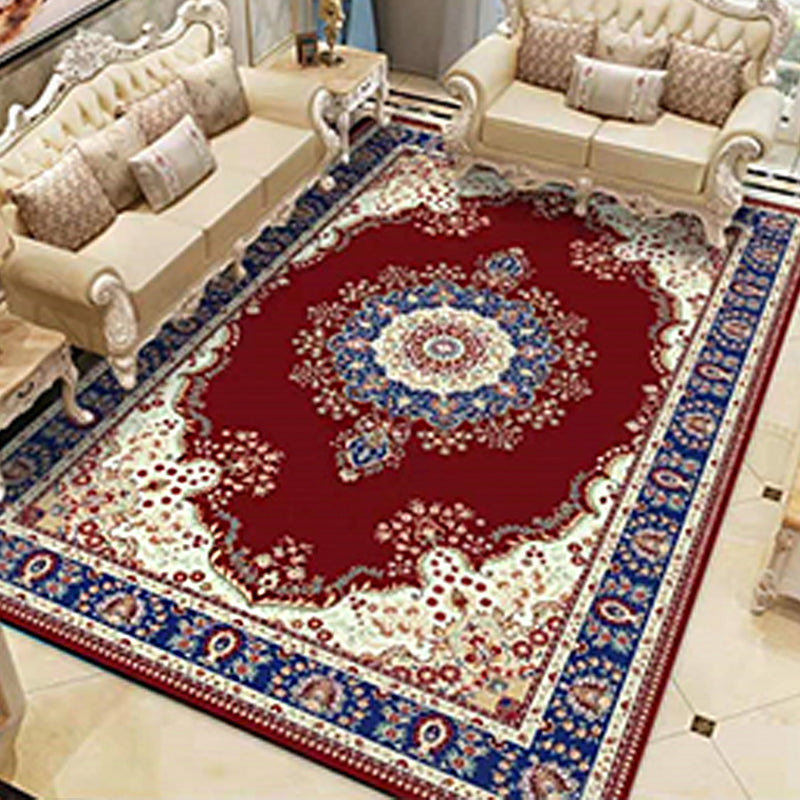 Avelena | Americana Home Teppich Multi Colored Gedruckter Teppich Polyster Rutschfeste Unterlage Pflegeleichter Teppich