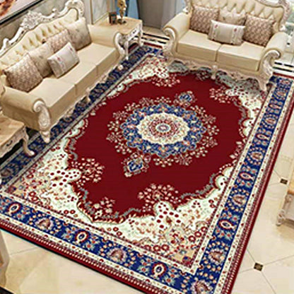 Avelena | Americana Home Teppich Multi Colored Gedruckter Teppich Polyster Rutschfeste Unterlage Pflegeleichter Teppich