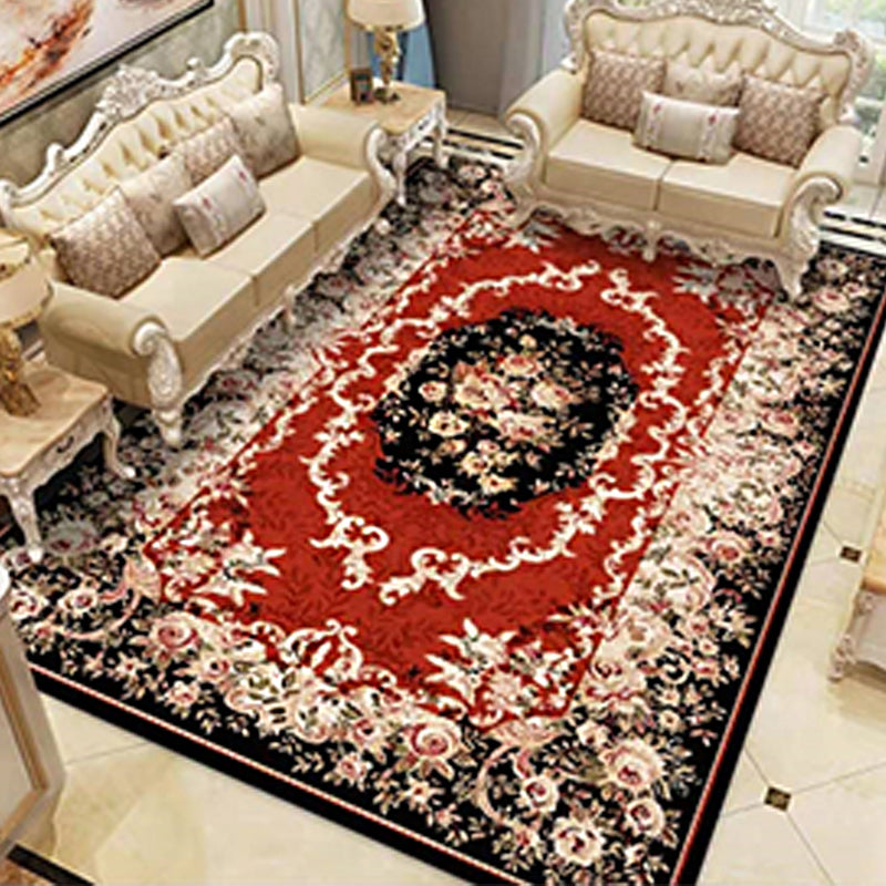 Avelena | Americana Home Teppich Multi Colored Gedruckter Teppich Polyster Rutschfeste Unterlage Pflegeleichter Teppich