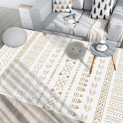 Avelena | Native American Linie Druck Teppich Multi Color Polypropylen Teppich Haustierfreundlich Rutschfeste Rückseite Maschinenwaschbar Teppich für Wohnzimmer