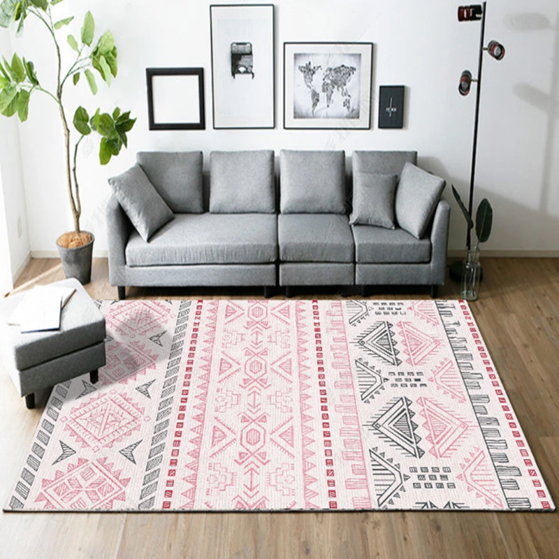 Avelena | Native American Linie Druck Teppich Multi Color Polypropylen Teppich Haustierfreundlich Rutschfeste Rückseite Maschinenwaschbar Teppich für Wohnzimmer