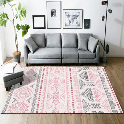 Avelena | Native American Linie Druck Teppich Multi Color Polypropylen Teppich Haustierfreundlich Rutschfeste Rückseite Maschinenwaschbar Teppich für Wohnzimmer