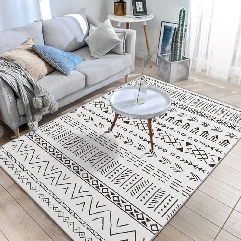 Avelena | Native American Linie Druck Teppich Multi Color Polypropylen Teppich Haustierfreundlich Rutschfeste Rückseite Maschinenwaschbar Teppich für Wohnzimmer